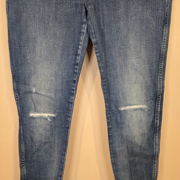 Women's Madewell 9" High-Rise Skinny Distressed Denim Jeans Raw Ankles | Size 29 - Picture 4 of 11